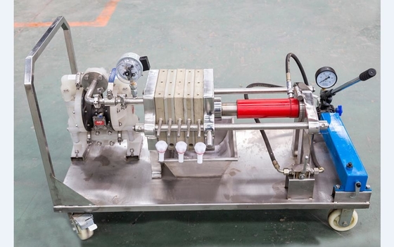 Máquina pequena manual da imprensa de filtro para a palma de óleo comestível de aço inoxidável