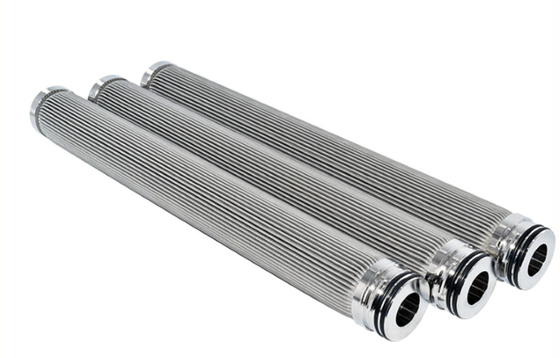 O filtro aglomerado 5 mícrons Ss316L do metal do níquel perfurou o elemento de filtro poroso dos meios